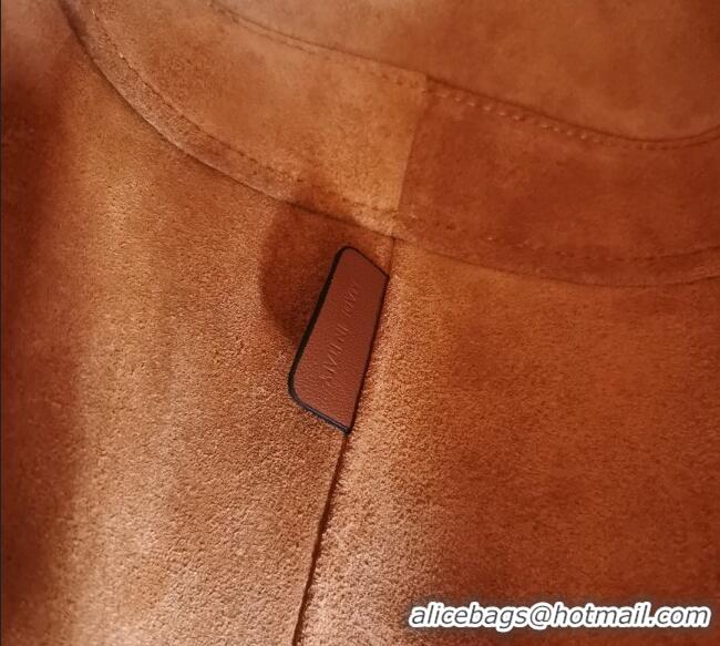 Grade Design Celine Small Cuir Triomphe Bucket Bag in Calfskin Leather 198243 Brown 2025