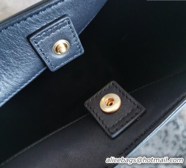 Best Quality Celine Small Cuir Triomphe Bucket Bag in Calfskin Leather 198243 Black 2025