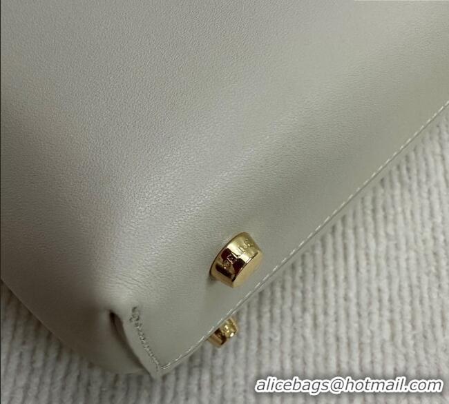 Top Grade Celine Medium Nino Top Handle bag in Smooth Calfskin 117523 Light Beige 2025
