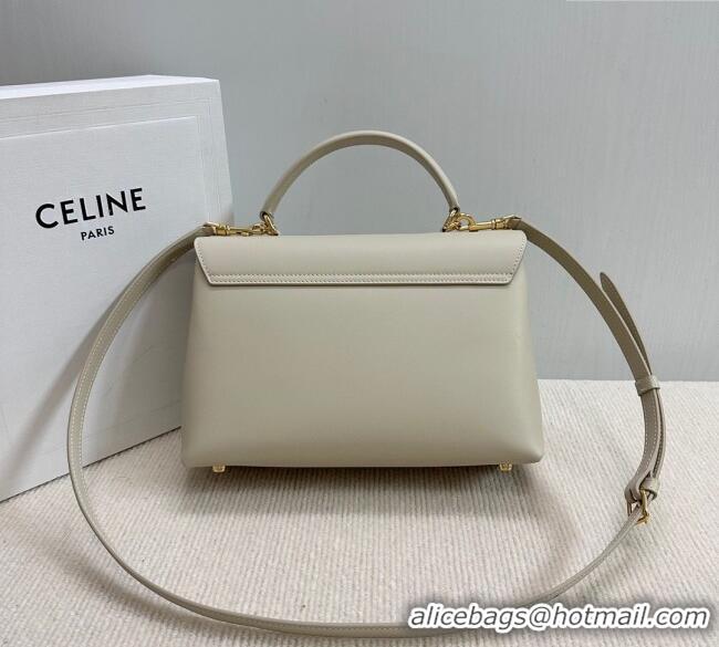 Top Grade Celine Medium Nino Top Handle bag in Smooth Calfskin 117523 Light Beige 2025