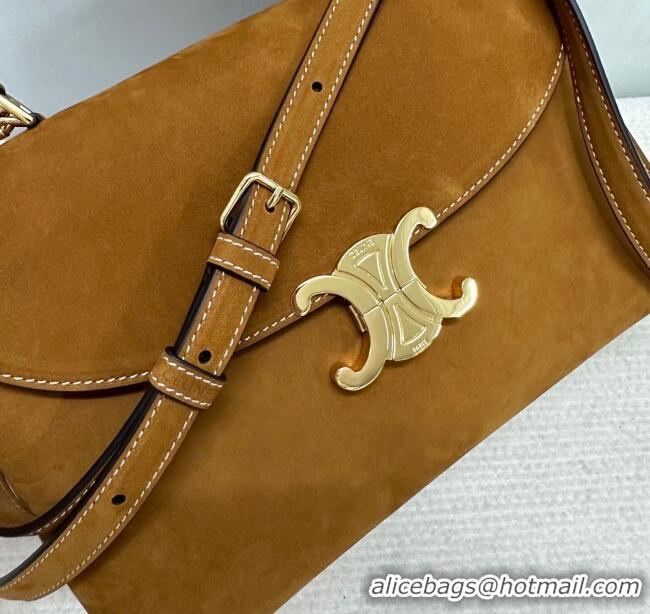 Cheap Price Celine Medium Nino Top Handle bag in Suede 117523 Camel 2025