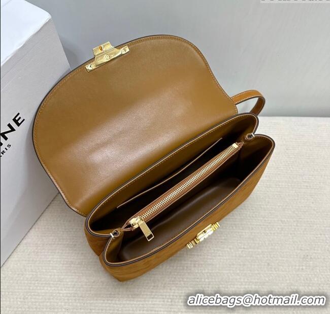 Cheap Price Celine Medium Nino Top Handle bag in Suede 117523 Camel 2025
