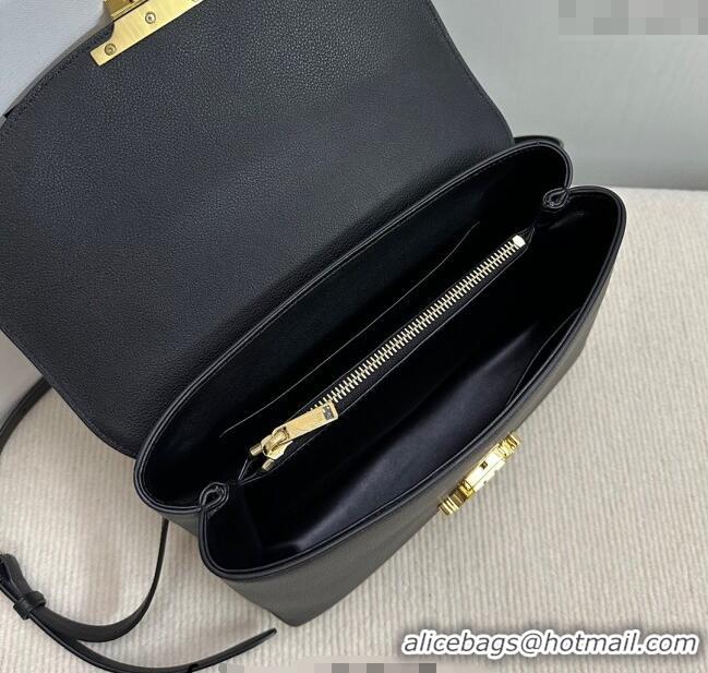 Best Design Celine Medium Nino Top Handle bag in Supple Calfskin 117523 Black 2025
