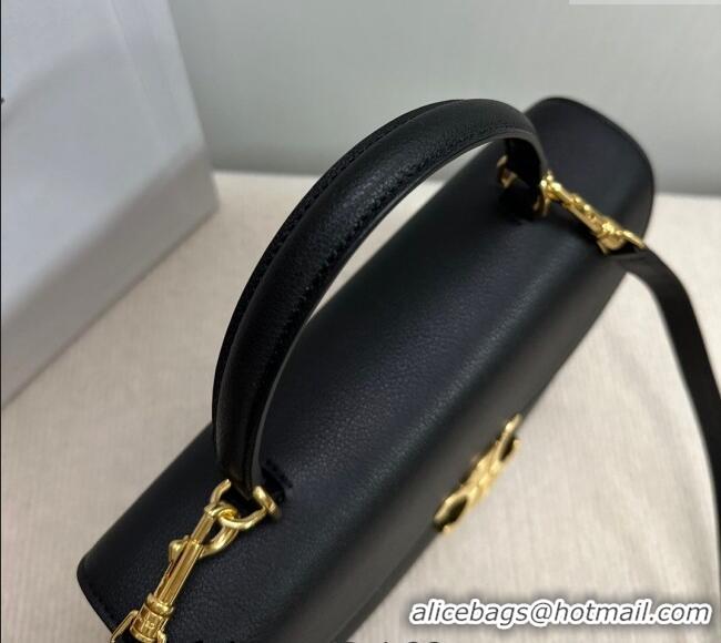 Best Design Celine Medium Nino Top Handle bag in Supple Calfskin 117523 Black 2025