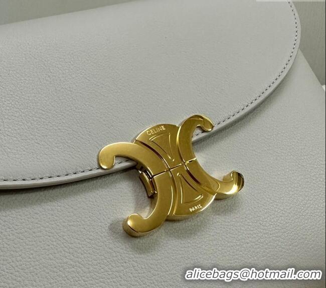 Well Crafted Celine Medium Nino Top Handle bag in Supple Calfskin 117523 Cloudy Grey 2025