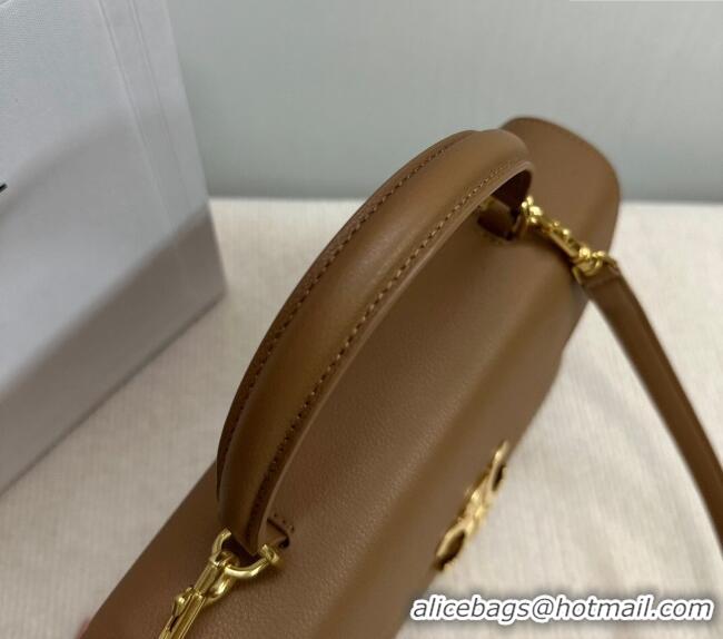 Market Sells Celine Medium Nino Top Handle bag in Supple Calfskin 117523 Bronze Brown 2025