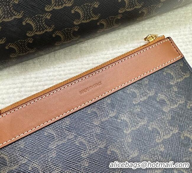 Best Grade Celine Soft Shopping Bag in Triomphe Canvas and Calfskin Leather 123912 2025