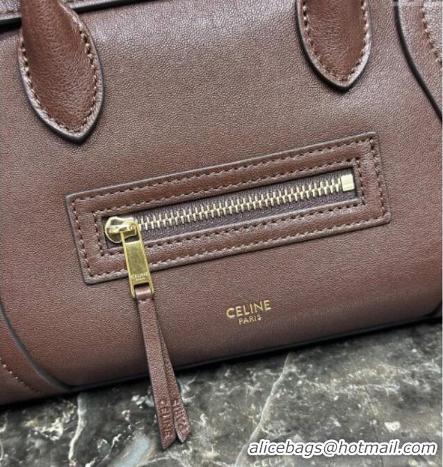 Market Sells Celine Small New Luggage in Supple Shiny Lambskin 124213 2025