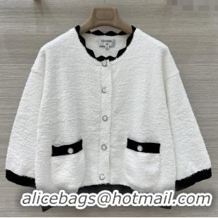 Super Quality Chanel Cardigan CH121901 White 2025