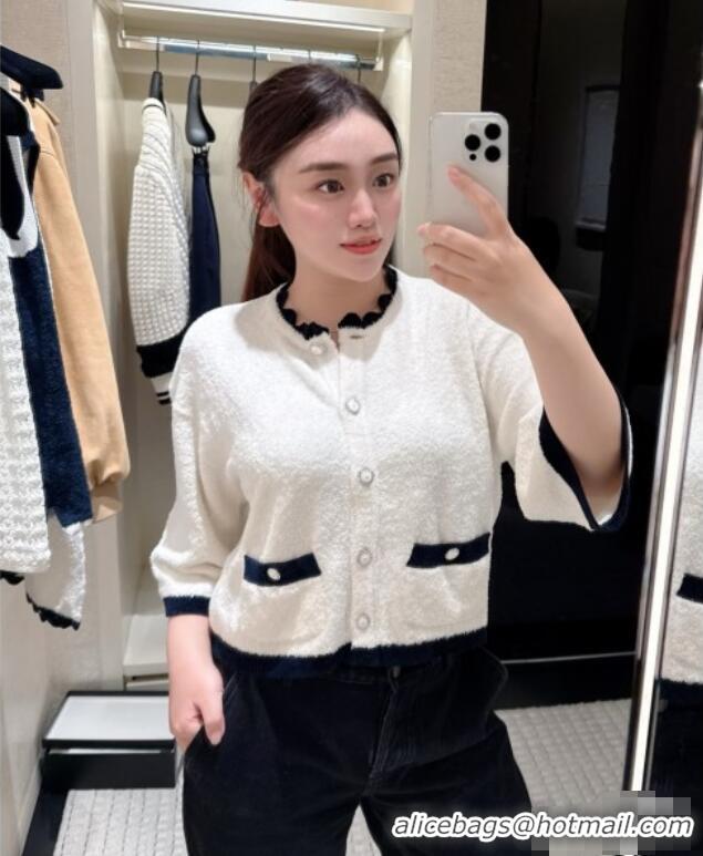 Super Quality Chanel Cardigan CH121901 White 2025