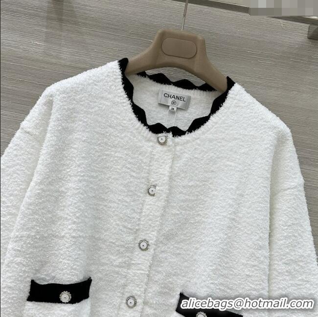 Super Quality Chanel Cardigan CH121901 White 2025