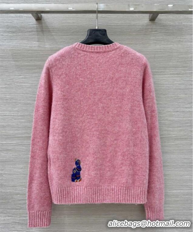Top Discount Trendy Design Loewe Wool Sweater L121905 Pink 2025