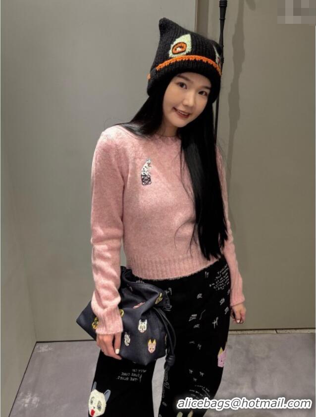 Top Discount Trendy Design Loewe Wool Sweater L121905 Pink 2025