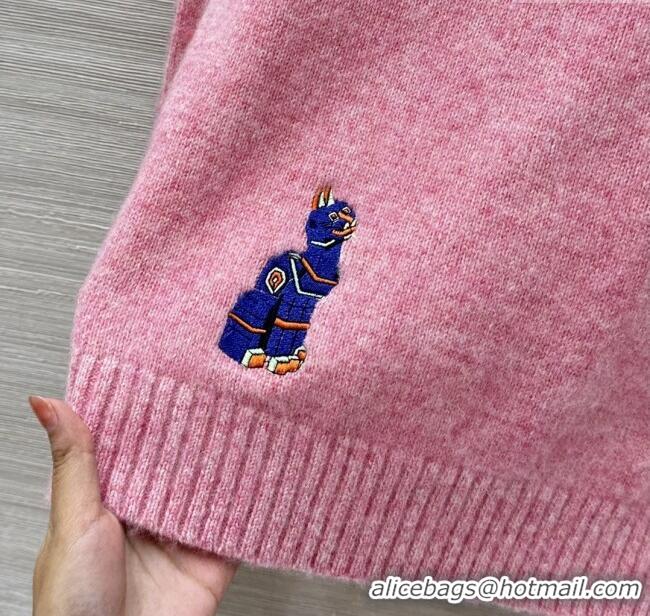 Top Discount Trendy Design Loewe Wool Sweater L121905 Pink 2025