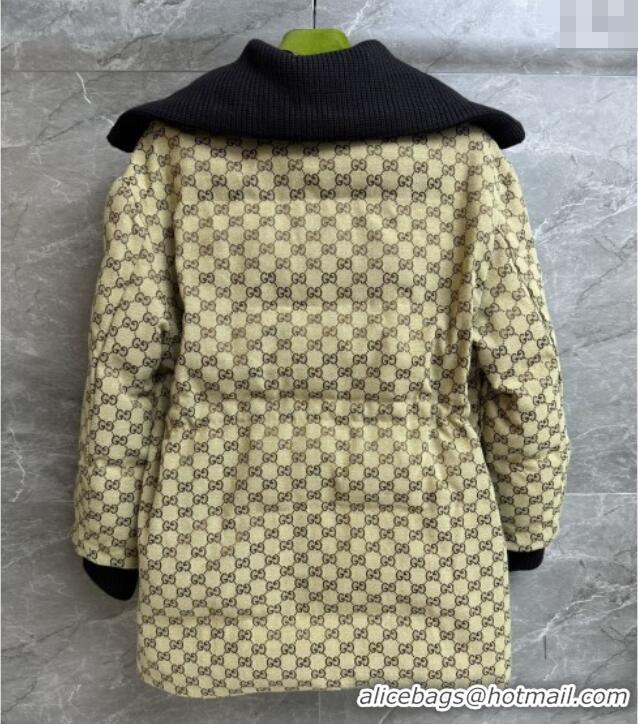 Famous Brand Gucci GG Down Jacket G121908 Beige 2025