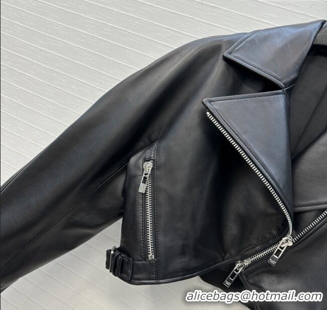 Fashion Discount Alaia Lambskin Jacket A121912 Black 2025