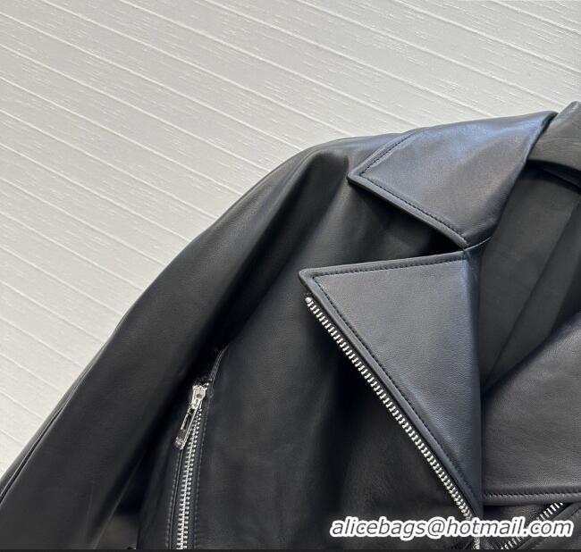 Fashion Discount Alaia Lambskin Jacket A121912 Black 2025