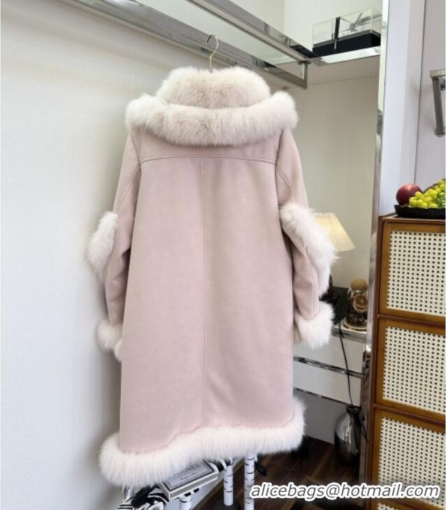 Top Quality Chloe Fox Fur Coat C121917 Pink 2025