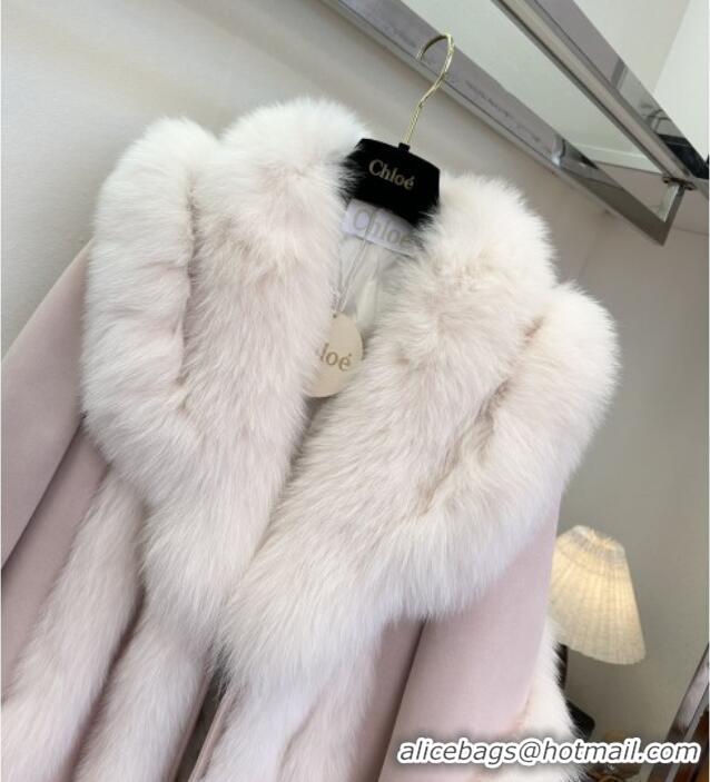 Top Quality Chloe Fox Fur Coat C121917 Pink 2025