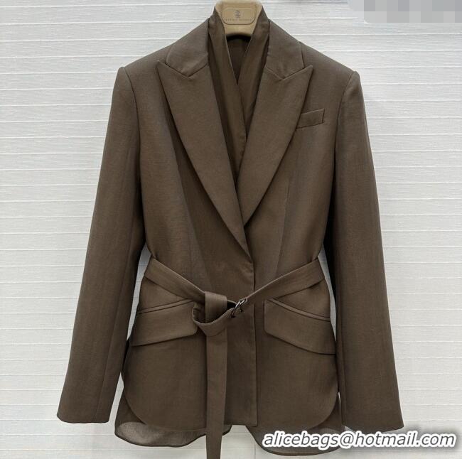 Good Looking Brunello Cucinelli Jacket BC121919 Brown 2025