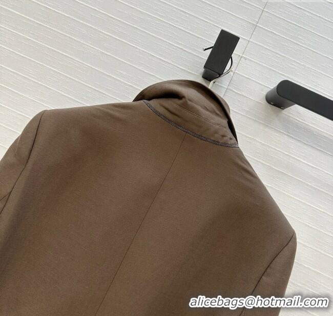 Good Looking Brunello Cucinelli Jacket BC121919 Brown 2025