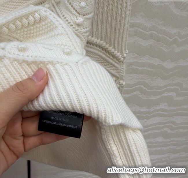 Top Quality Loro Piana Cashmere Sweater LP121921 White 2025