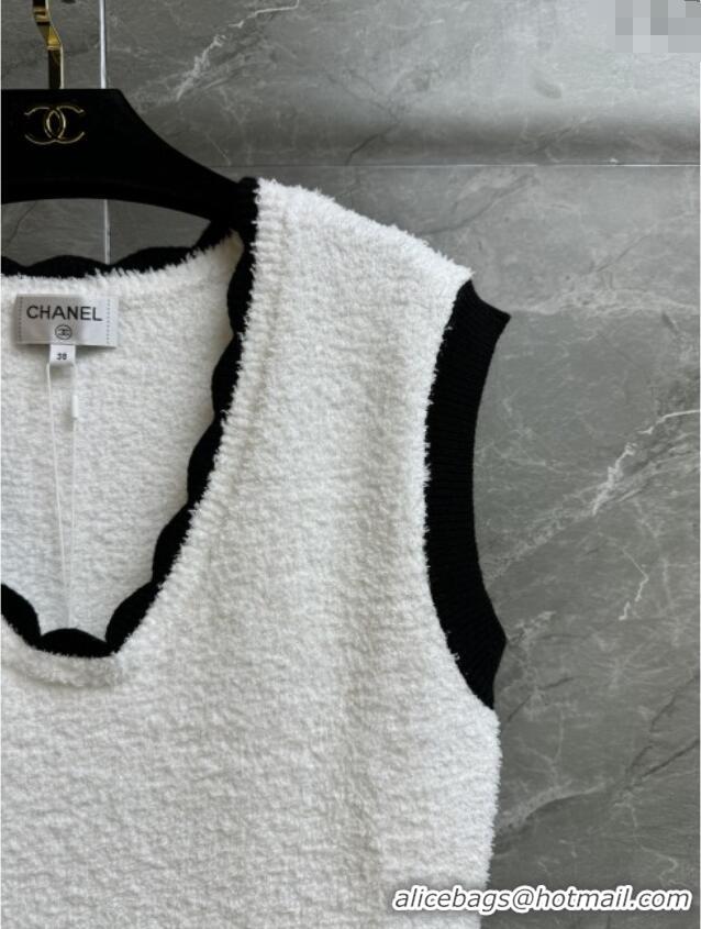 Buy Fashionable Chanel Dress CH121916 White 2025
