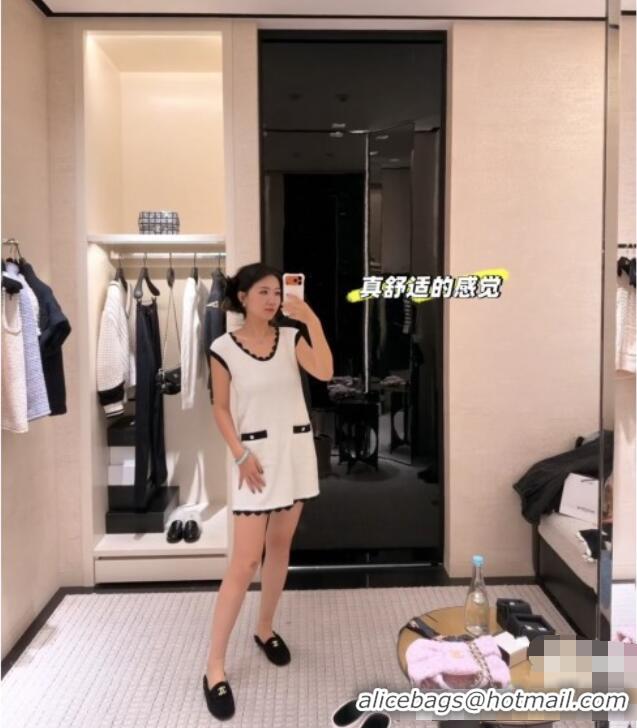 Buy Fashionable Chanel Dress CH121916 White 2025