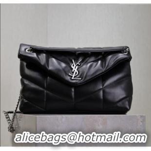 Buy Discount Saint Laurent Puffer Medium Bag in Nappa Leather 577475 Black/Silver 2025