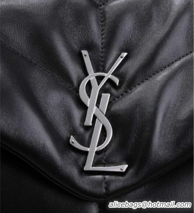 Buy Discount Saint Laurent Puffer Medium Bag in Nappa Leather 577475 Black/Silver 2025