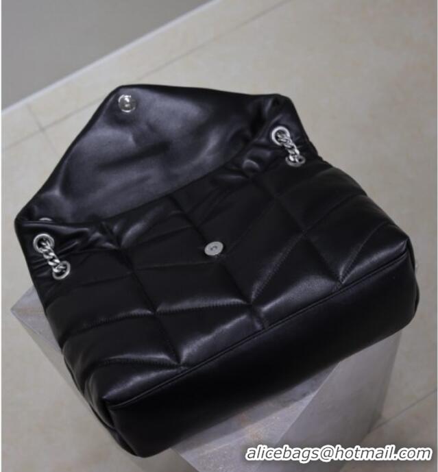 Buy Discount Saint Laurent Puffer Medium Bag in Nappa Leather 577475 Black/Silver 2025