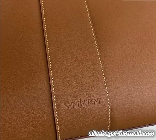 Inexpensive Saint Laurent Y Tote Bag in Leather 817602 Caramel Brown 2025
