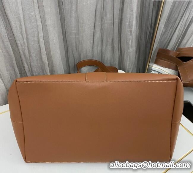 Inexpensive Saint Laurent Y Tote Bag in Leather 817602 Caramel Brown 2025