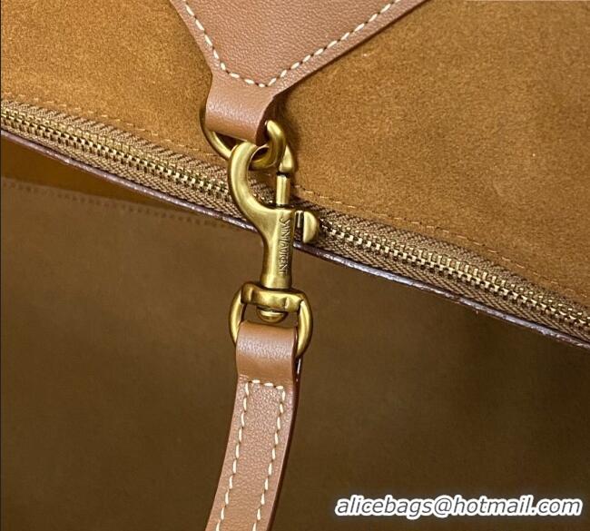 Inexpensive Saint Laurent Y Tote Bag in Leather 817602 Caramel Brown 2025