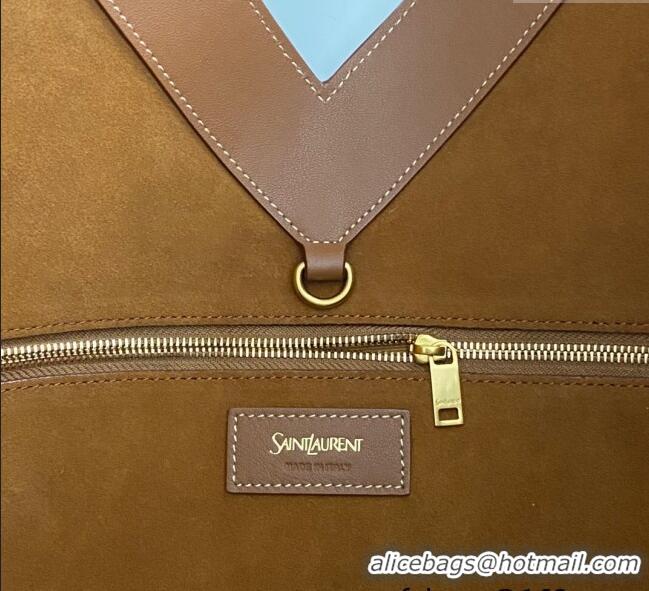 Inexpensive Saint Laurent Y Tote Bag in Leather 817602 Caramel Brown 2025