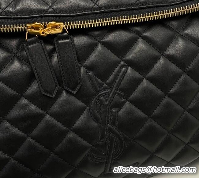 Buy Discount Saint Laurent ES Giant Travel Maxi Supple Bag in Quilted Calf Leather 736009 Black 2025