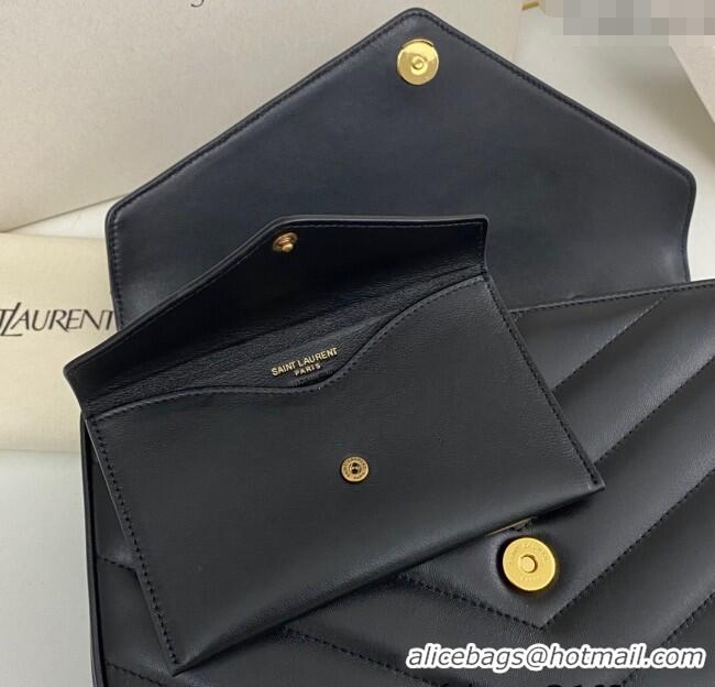 Grade Design Saint Laurent Loulou Medium Bag in Matelasse Lambskin 801439 Black 2025