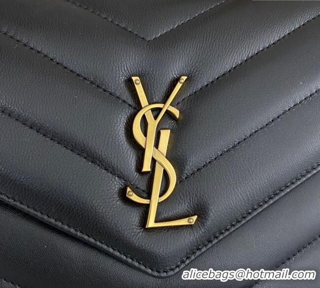 Grade Design Saint Laurent Loulou Medium Bag in Matelasse Lambskin 801439 Black 2025