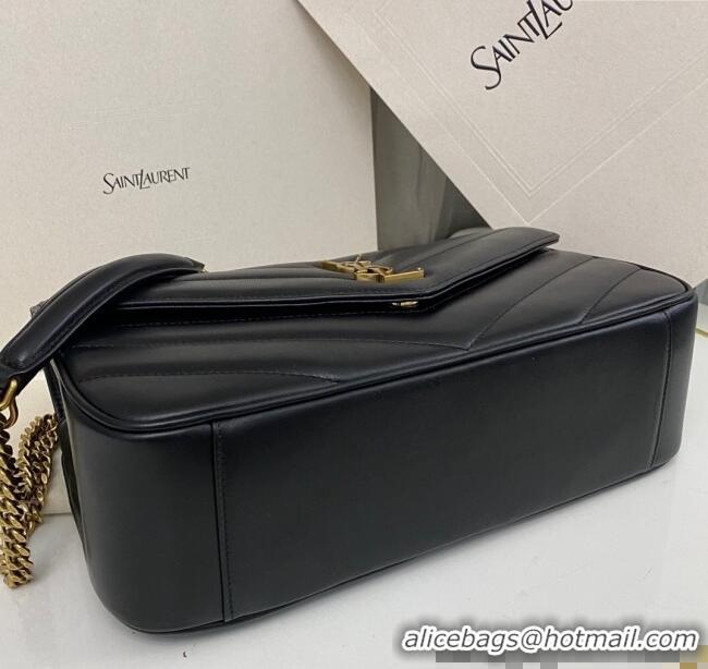 Grade Design Saint Laurent Loulou Medium Bag in Matelasse Lambskin 801439 Black 2025