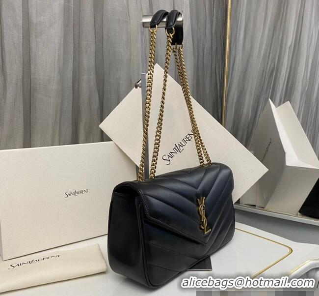Grade Design Saint Laurent Loulou Medium Bag in Matelasse Lambskin 801439 Black 2025