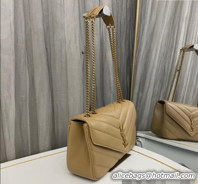 Grade Design Saint Laurent Loulou Medium Bag in Matelasse Lambskin 801439 Beige 2025