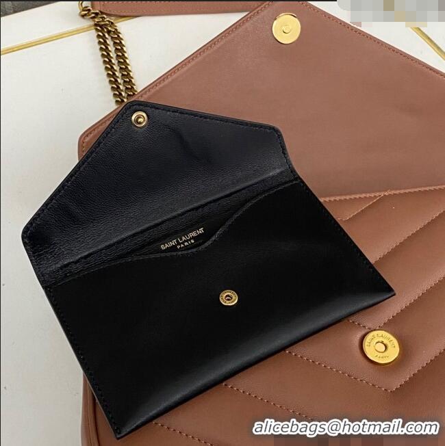 Trendy Design Saint Laurent Loulou Medium Bag in Matelasse Lambskin 801439 Brown 2025