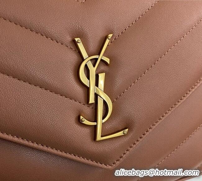 Trendy Design Saint Laurent Loulou Medium Bag in Matelasse Lambskin 801439 Brown 2025