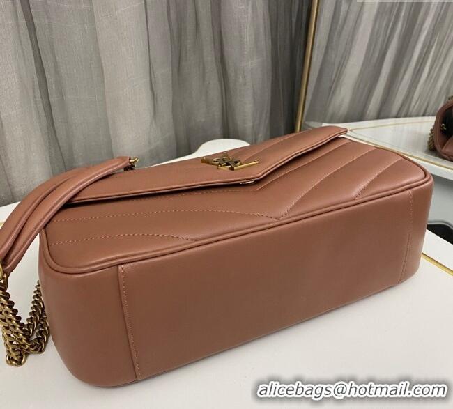 Trendy Design Saint Laurent Loulou Medium Bag in Matelasse Lambskin 801439 Brown 2025