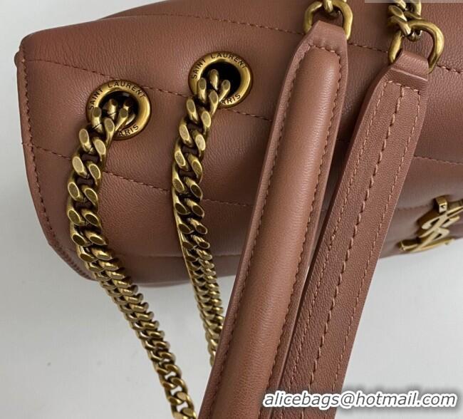 Trendy Design Saint Laurent Loulou Medium Bag in Matelasse Lambskin 801439 Brown 2025