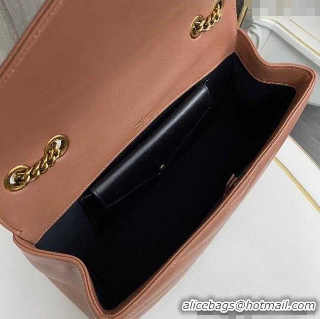 Trendy Design Saint Laurent Loulou Medium Bag in Matelasse Lambskin 801439 Brown 2025