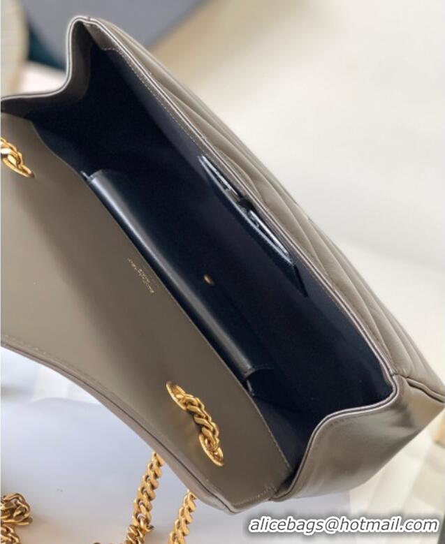 Discount Saint Laurent Loulou Medium Bag in Matelasse Lambskin 801439 Green 2025