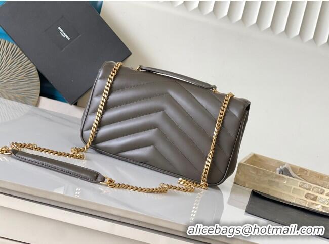 Discount Saint Laurent Loulou Medium Bag in Matelasse Lambskin 801439 Green 2025