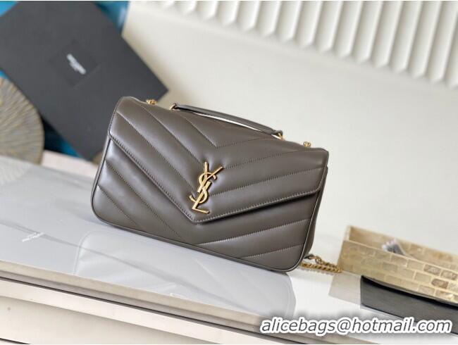 Discount Saint Laurent Loulou Medium Bag in Matelasse Lambskin 801439 Green 2025