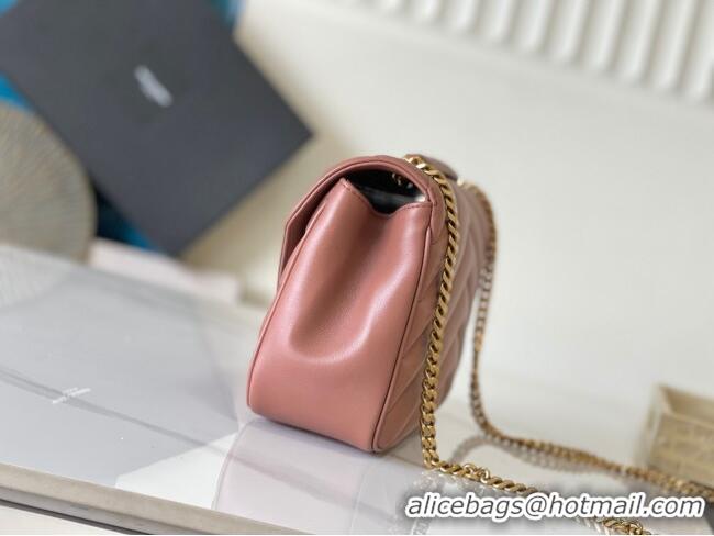 Buy Cheap Saint Laurent Loulou Medium Bag in Matelasse Lambskin 801439 Hortensia Pink 2025